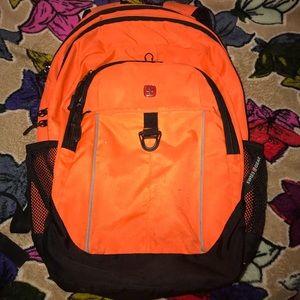Orange Swiss gear backpack